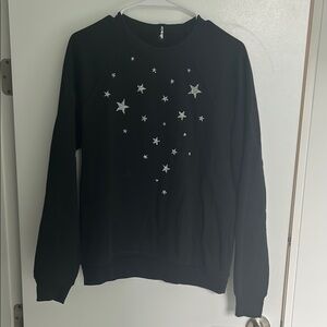 Ultracor Black Sweatshirt with Silver Stars